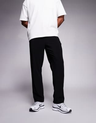 The Couture Club The Couture Club ribbed trousers in black