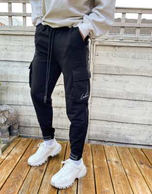 and one cargo sweatpants