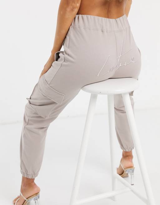 drawstring ruched sweatpants