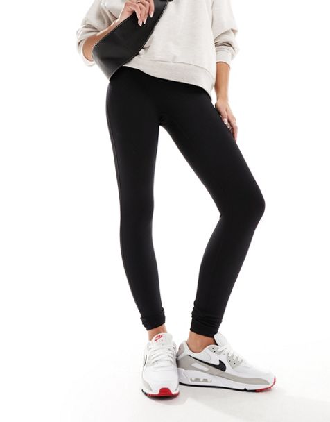 EMBLEM JERSEY LEGGINGS - BEIGE – The Couture Club