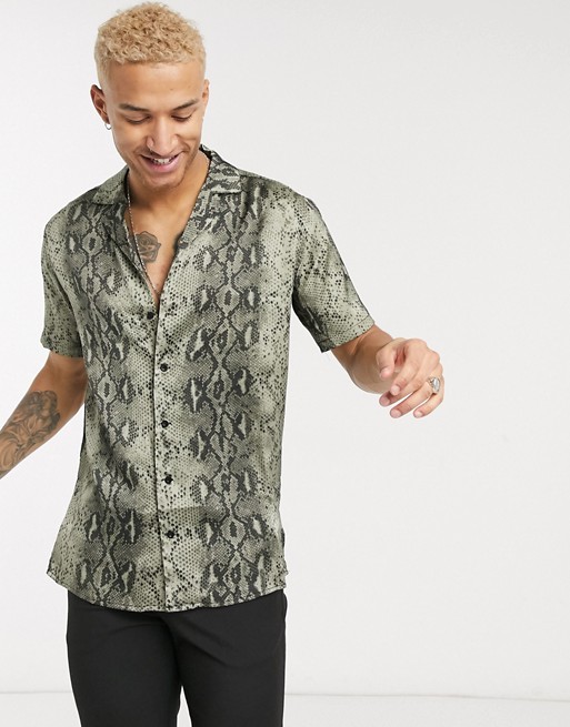The Couture Club shirt in snake print