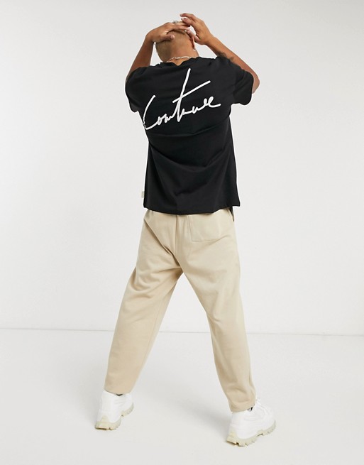 The Couture Club signature regular fit t-shirt in black