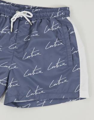 couture swim shorts