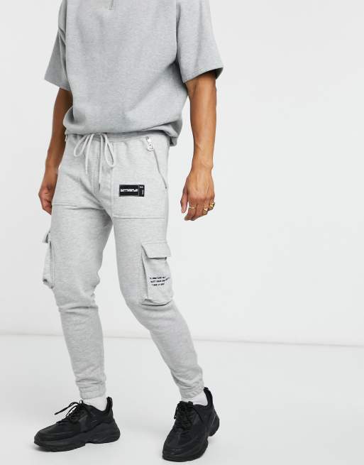 The Couture Club slim fit jersey cargo pants, 3 of 4