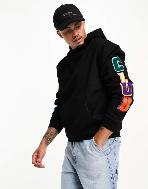 The Couture Club - Sort pullover-hættetrøje med flere mærker, 2 af 4