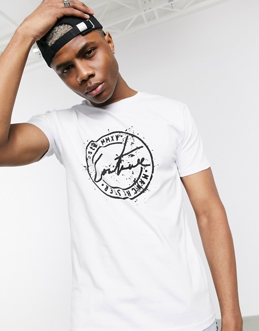 The Couture Club stamp print t-shirt in white