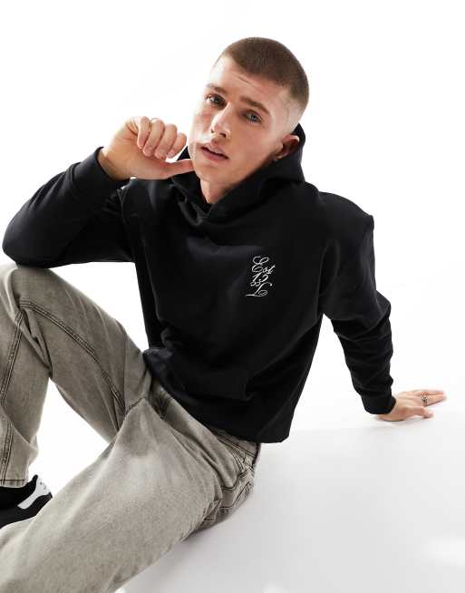 The Couture Club Sweat a capuche avec motif au dos Noir
