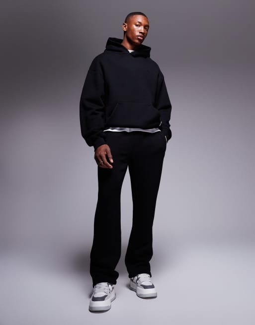 The Couture Club - Sweat à capuche d'ensemble basique - Noir délavé , 4 de 4