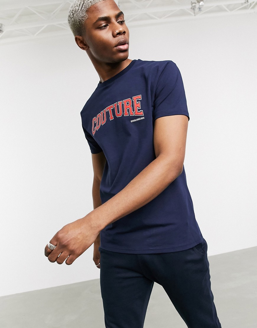 The Couture Club - T-shirt college blu navy