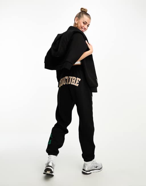 The Couture Club take it easy oversized sweatpants in black