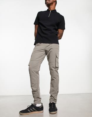 The Couture Club technical slim cargo trousers in grey