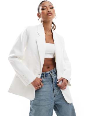 The Couture Club Textured Oversized Blazer