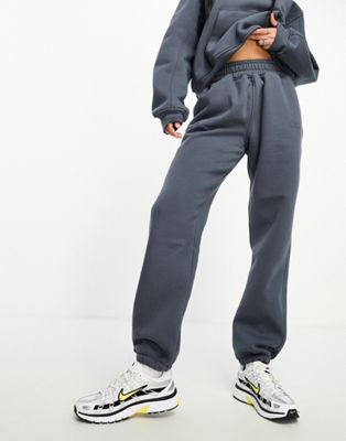 The Couture Club tonal logo oversized joggers in grey