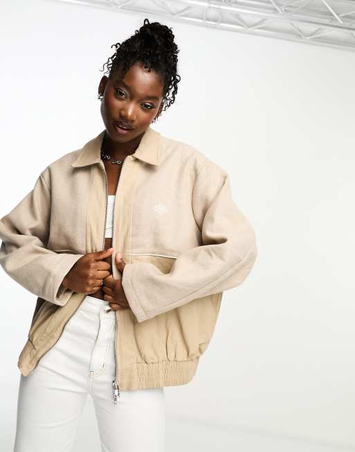 Paneled Crop Windbreaker