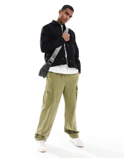 The Couture Club twill carpenter jacket in black, 4 of 4