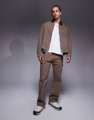 The Couture Club Twill Contrast Collar Jacket