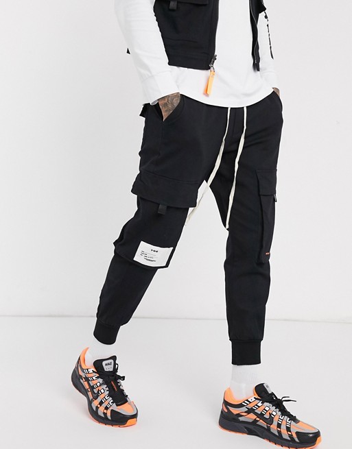 The Couture Club utility cargo pant in black | ASOS