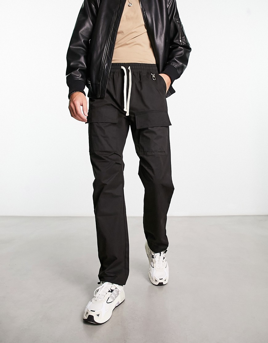 The Couture Club Utility Cargo Pants In Black