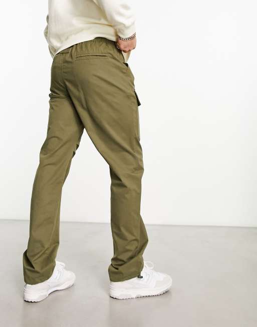 The Couture Club utility cargo trousers in khaki green