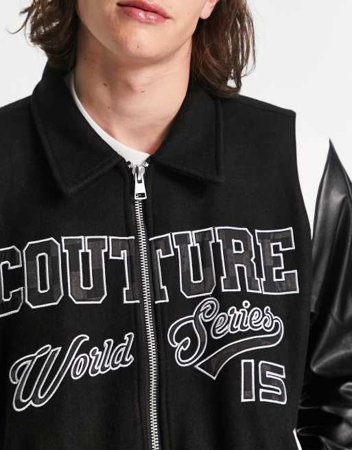 Men's Green Varsity Jacket | The Couture Club