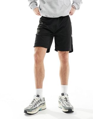 varsity mesh shorts in black