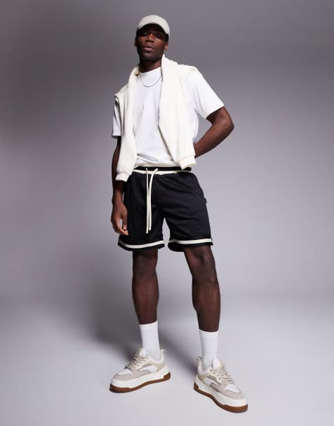 The Couture Club varsity mesh shorts in black - view 1