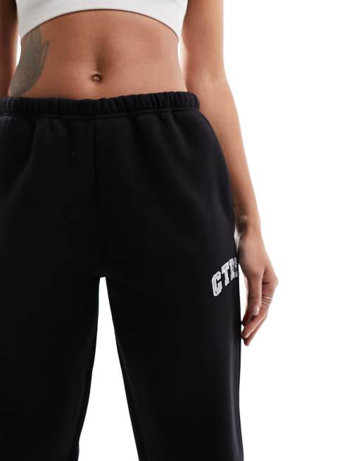 The Couture Club varsity relaxed sweatpants in black, 4 of 5