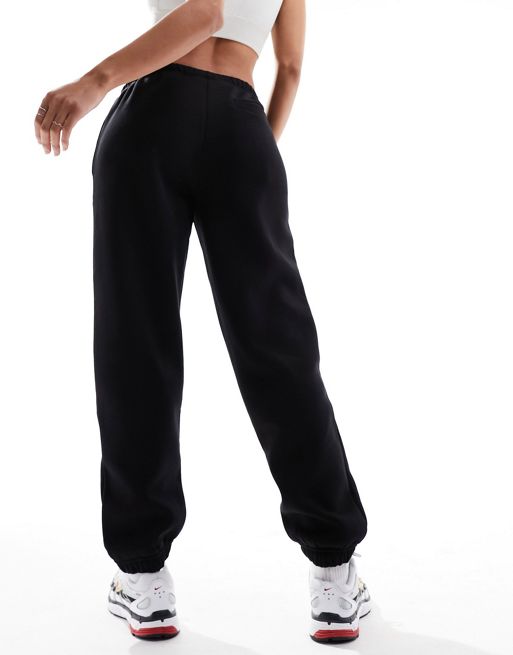 Varsity Black Sweatpants - Loose Fit