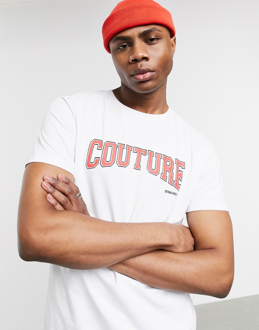 The Couture Club - Varsity T-shirt in wit