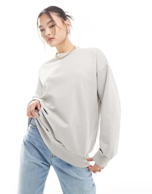 The Couture Club washed emblem sweatshirt in gray, 2 of 4