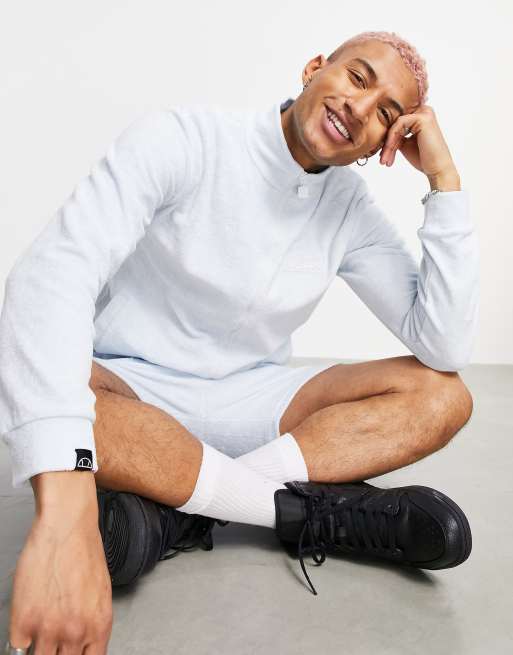 The Couture Club x ellesse – Vicente – Niebieska zapinana na suwak bluza z kapturem i logo
