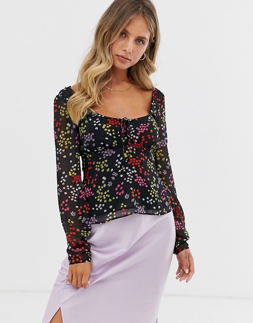 The East Order Jessie Jo floral print blouse