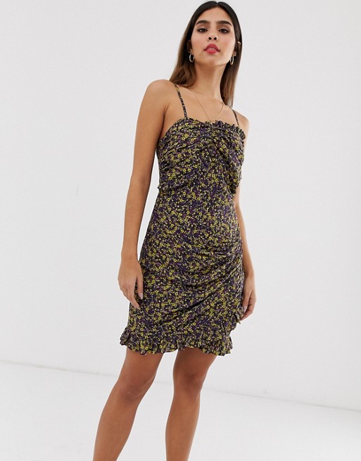 The East Order mags mini dress in ditsy print