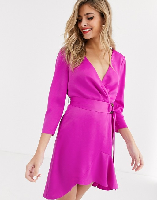 The East Order Tilly ruffle wrap dress