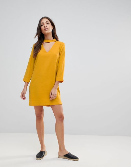 English factory shop yellow dress