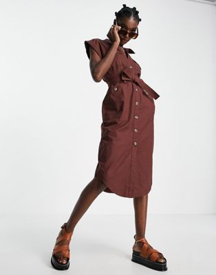 The Fifth Willow midi dress in brown