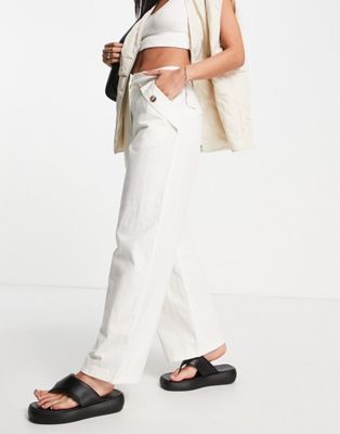 The Fifth Willow wide leg trouser co-ord in ivory