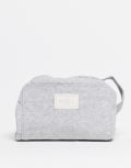 [Flat Lay Company] The Flat Lay Co. Drawstring Flat Lay Makeup Bag - Cosy Cotton Grey No Size Cosy Cotton Grey