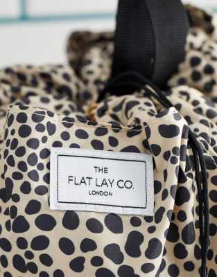 Flat Lay Company The Flat Lay Co. Drawstring Makeup Bag - Cheetah Print-multi