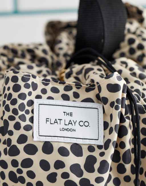 The Flat Lay Co. Drawstring Makeup Bag - Cheetah Spots | ASOS