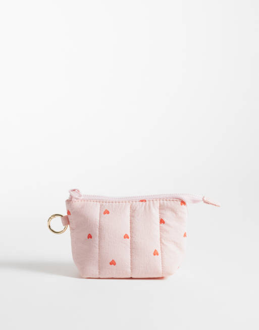 The Flat Lay Co. Flat Lay Mini Keyring Pouch - Sweet Pink Hearts, 4 of 4