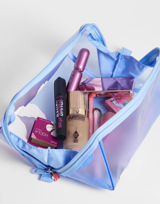 The Flat Lay Co. – Gumowa kosmetyczka z czerwonym hibiskusem, 2 z 4