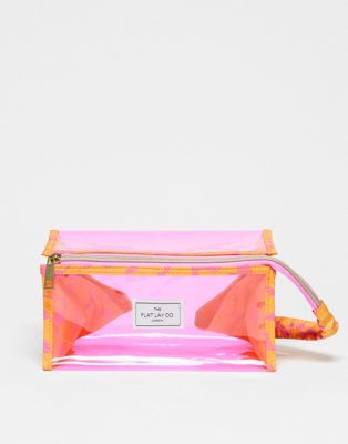 The Flat Lay Co. Jelly Box Bag - Pink Dribbles