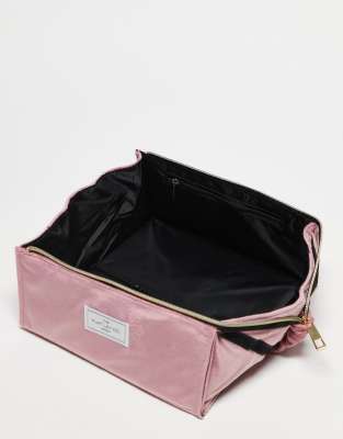 Flat Lay Company The Flat Lay Co. Makeup Box Bag - Pink Velvet