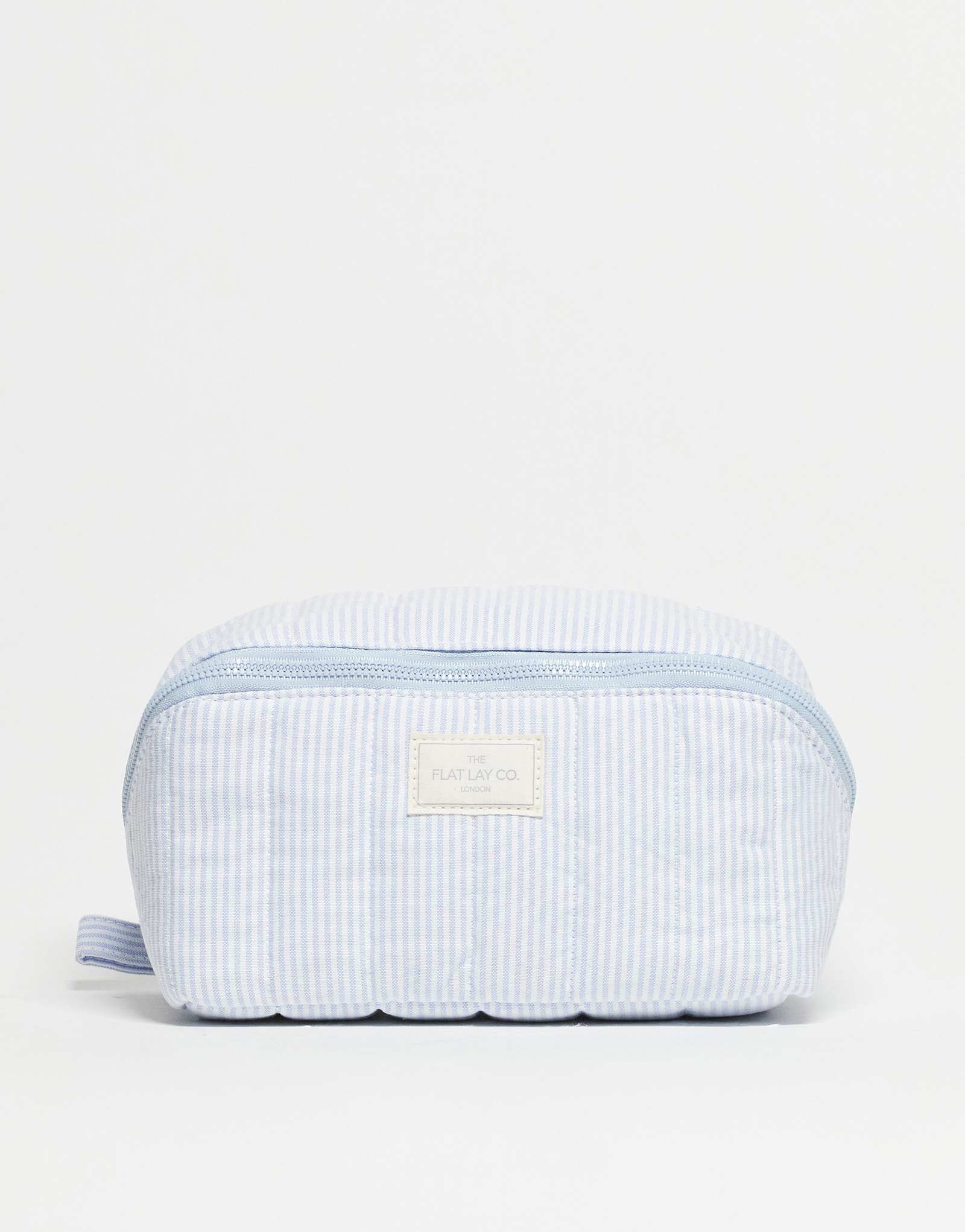 Косметичка-бокс для макияжа The Flat Lay Co. Marshmallow flat lay - в уютную хлопковую синюю полоску