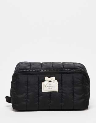 The Flat Lay Co. - Marshmallow - Kasseformet makeuptaske - Classic Black - view 1