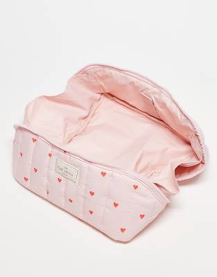 Flat Lay Company The Flat Lay Co. Marshmallow Makeup Bag - Sweet Pink Hearts In Pink
