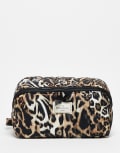 [Flat Lay Company] The Flat Lay Co. Marshmallow Makeup Box Bag - Warped Leopard-Multi No Size Warped Leopard