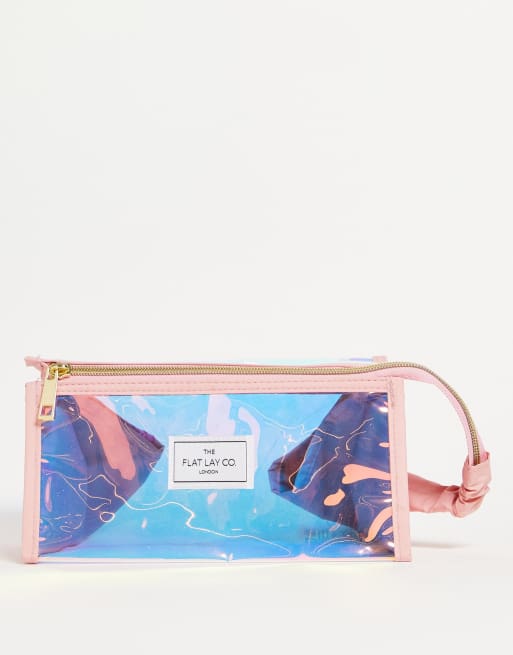 The Flat Lay Co. Perspex Box Bag in Holographic Clear ASOS