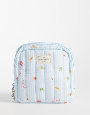 Flat Lay Company The Flat Lay Co. Showcase Small Makeup Bag - Playa-blue